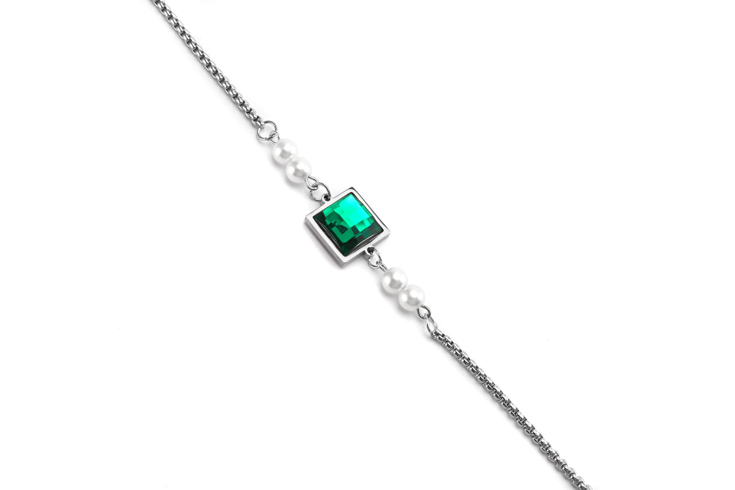 Emerald Charm Chain