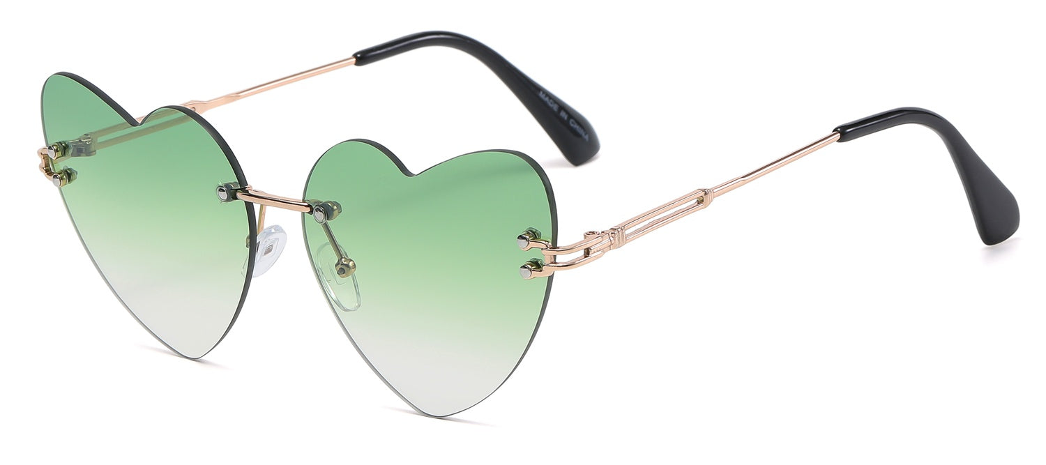 Suki - Dilly Dollar Optical - Green, Sunglasses